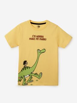 The Souled Store - The Good Dinosaur Spot And Arlo Cotton T-shirt For Boys