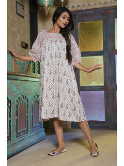 Thread Game - Organic White Pure Cotton Dress