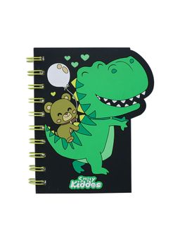 Smily Kiddos - Spiral Notebook Dino Teddy - Black