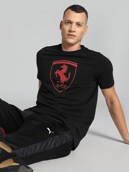 Puma - Ferrari Race Big Shield Men Black T-Shirt