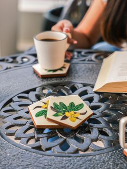 IREKA HOMES - Acacia Wood Coasters (Pack of 4)