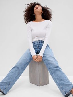 GAP - Womens Boat Neck Top