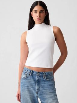 GAP - Womens White High Neck Top