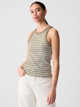 GAP - Womens Brown Stripes Tank Top