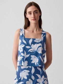 GAP - Womens Blue Floral Top
