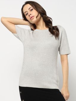 GAP - Womens Silver Textured Top