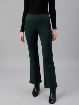 Latin Quarters - Green High Waist Casual Trouser