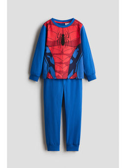 H&M - Boys Blue Printed cotton Joggers and Top