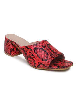 VALIOSAA - Animal Print Red Heels