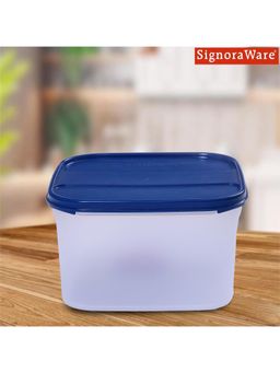 Signoraware - Navy Blue Plastic Modular Square Container with Lid