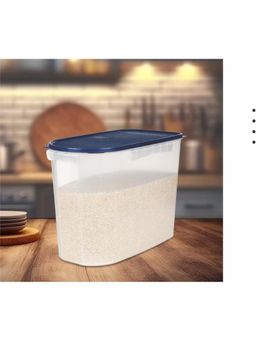 Signoraware - Navy Blue Plastic Rice Keeper Container with Lid