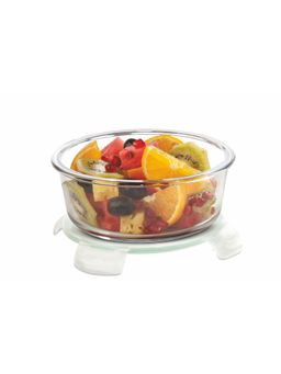 Oliveware - White Food Storage Round Container with Lid