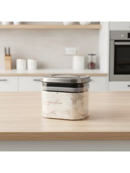 STOR - Transparent Glass Storage Container with Press Lid