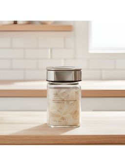 STOR - Transparent Glass Storage Container with Press Lid