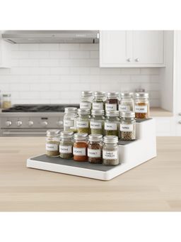 STOR - White 3-Tier Spice Rack Organiser