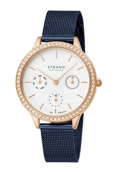 Strand by Obaku - Lynn Silver Dial Multifunction Watch For Women (S704LMVIML)