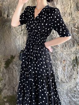 Outzidr - Black Tiered Maxi Vacay Dress