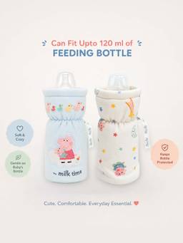 Mi Arcus - Peppa Pig Print Baby Milk Bottle Cover (Pack of 2)