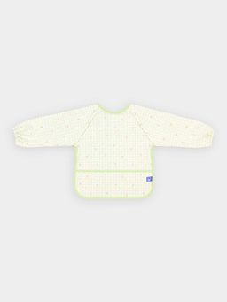 Mi Arcus - Check Pattern Long Sleeve Full Coverage Baby Bib with Pocket