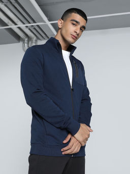 Puma - Navy Blue Solid Regular Jacket