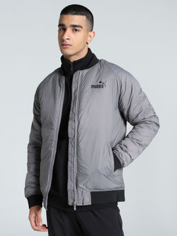 Puma - Grey Solid Slim Jacket