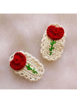 Woonie - Handmade Embroidered Hairpins-Multi (Pack of 2)