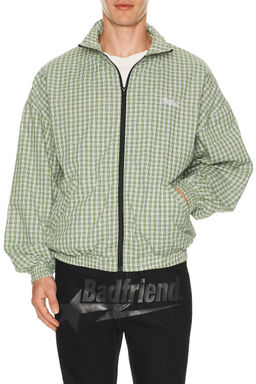 Badfriend - Gingham Plaid Full Zip Jacket