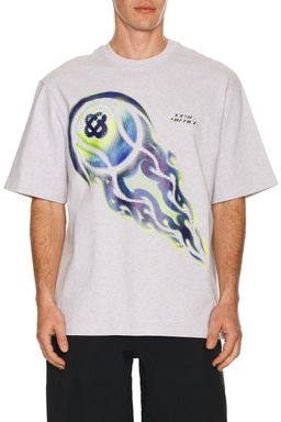 Casablanca - Flaming Tennis Ball Oversized T-Shirt