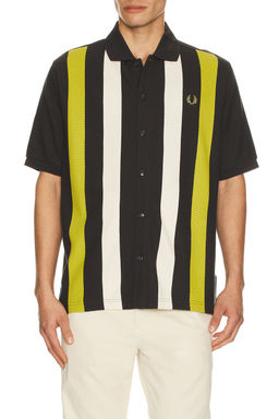 Fred Perry - Vertical Stripe Knitted Shirt