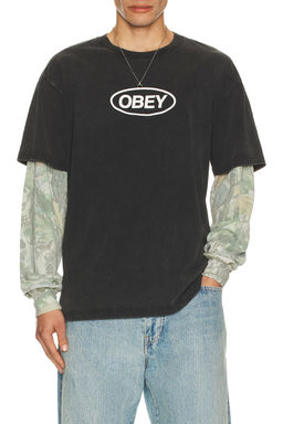 Obey - Oval Layered Thermal Tee