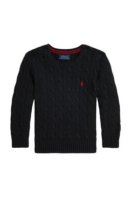 POLO RALPH LAUREN - Long Sleeve Cable Knit Crewneck Sweater