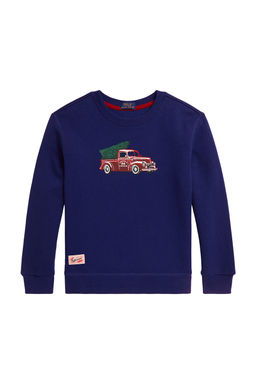 POLO RALPH LAUREN - Long Sleeve Truck Graphic Crewneck Sweatshirt