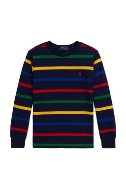 POLO RALPH LAUREN - Long Sleeve Colorblocked Stripe T-Shirt