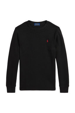 POLO RALPH LAUREN - Long Sleeve Waffle Knit Crewneck T-Shirt