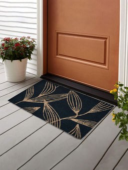 At Home by Nilkamal - Floral Printed Vinyl Coir Door Mat Multicolor