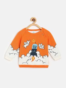 MINI KLUB - Baby Boys Orange Sweater