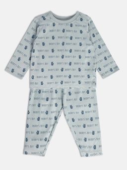 MINI KLUB - Baby Boys Grey T-Shirt and Trousers (Set of 2)