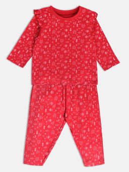 MINI KLUB - Baby Girls Red Top and Trousers (Set of 2)