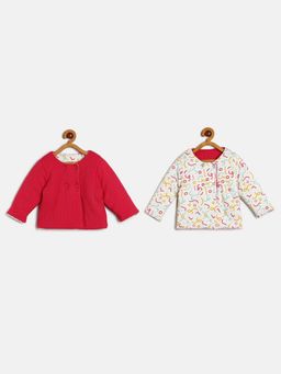 MINI KLUB - Baby Girls Red Reversible Jacket