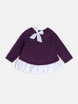 MINI KLUB - Baby Girls Purple Knit Top