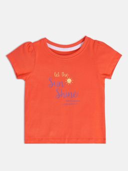 MINI KLUB - Baby Girls Orange Knit Top