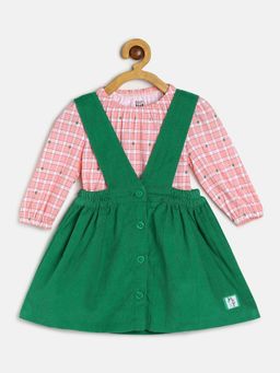 MINI KLUB - Baby Girls Green Pinny (Set of 2)