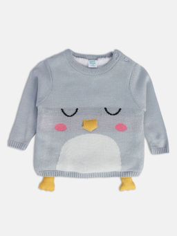 MINI KLUB - Baby Girls Grey Sweater
