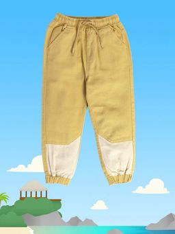 MINI KLUB - Boys Beige Woven Joggers
