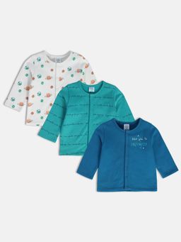 MINI KLUB - New Born and Baby Boys Printed Tops (Pack of 3)
