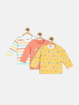 MINI KLUB - New Born and Baby Boys Printed T-Shirts (Pack of 3)