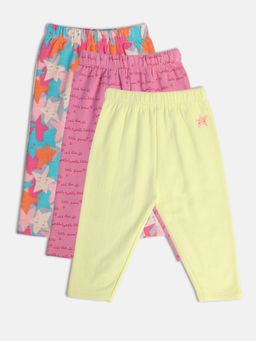 MINI KLUB - New Born and Girls Printed Leggings (Pack of 3)