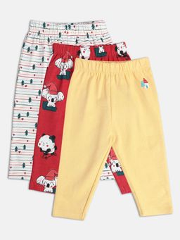 MINI KLUB - New Born and Girls Printed Leggings (Pack of 3)