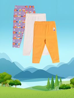 MINI KLUB - New Born and Girls Printed Leggings (Pack of 3)