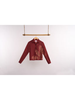 nona - Lehr Regular Shirt-Rust